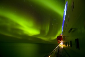 La Aurora Boreal desde cubierta
