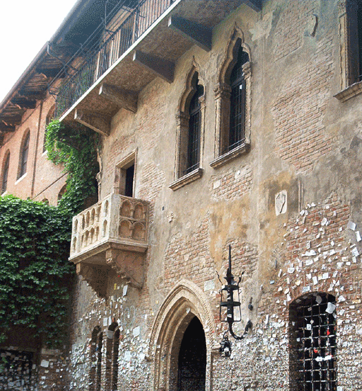 Balcón de Julieta en Verona. Foto: btr