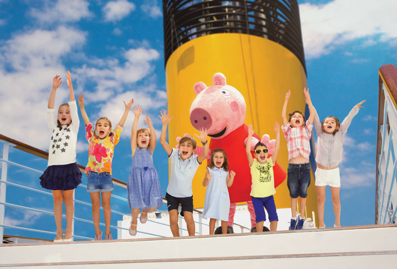 Unas vacaciones con Peppa Pig en Costa Cruceros