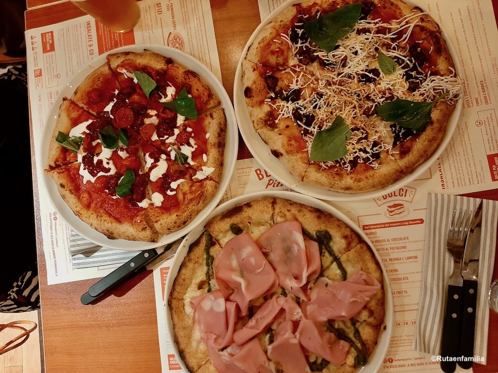 gastronomía italiana- pizzas en Turín