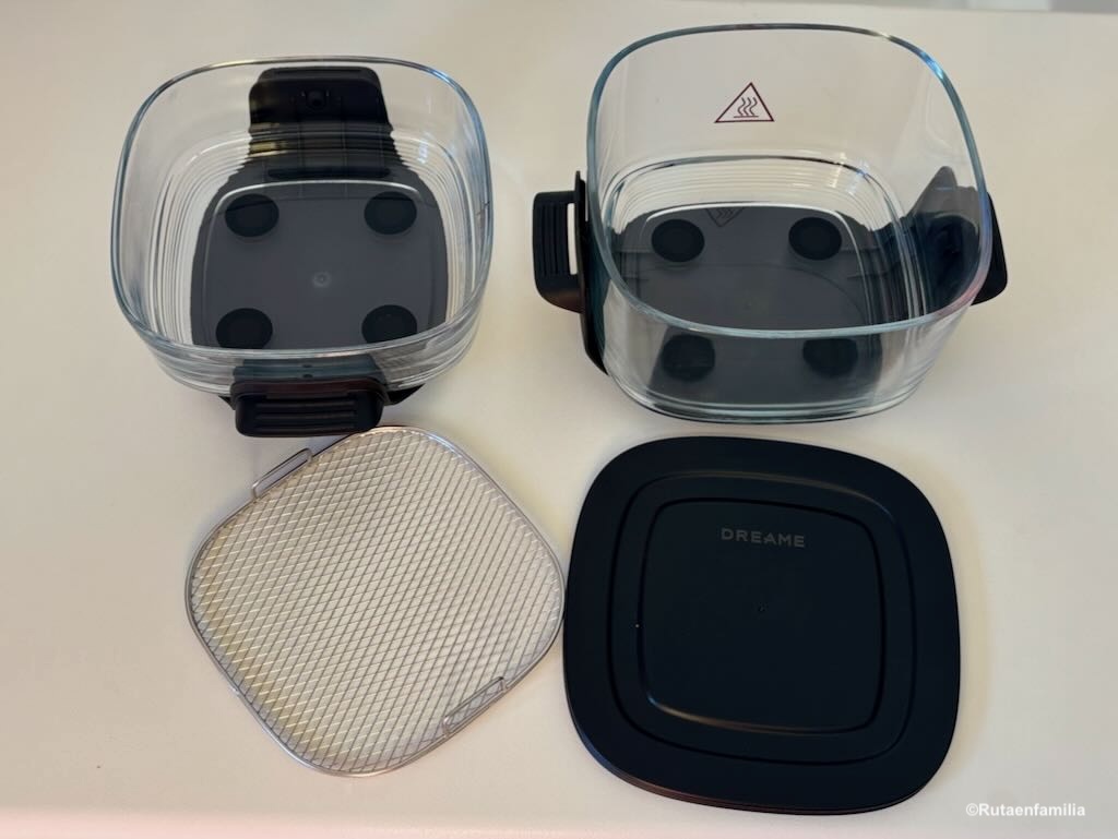 recipientes de cristal de la Air Fryer Freidora de aire