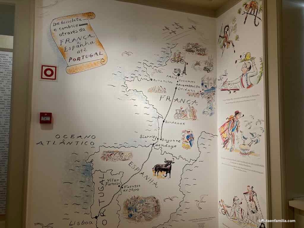 Mapa del viaje en bicicleta de los creadores de Jorge el Curioso