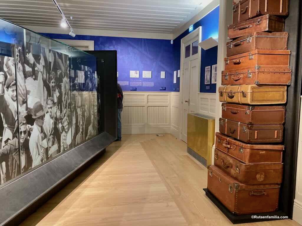 Maletas expuestas en el museo Aristides de Sousa Mendes