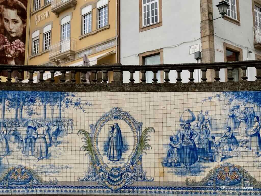 mural de azulejos del Rossio en Viseu